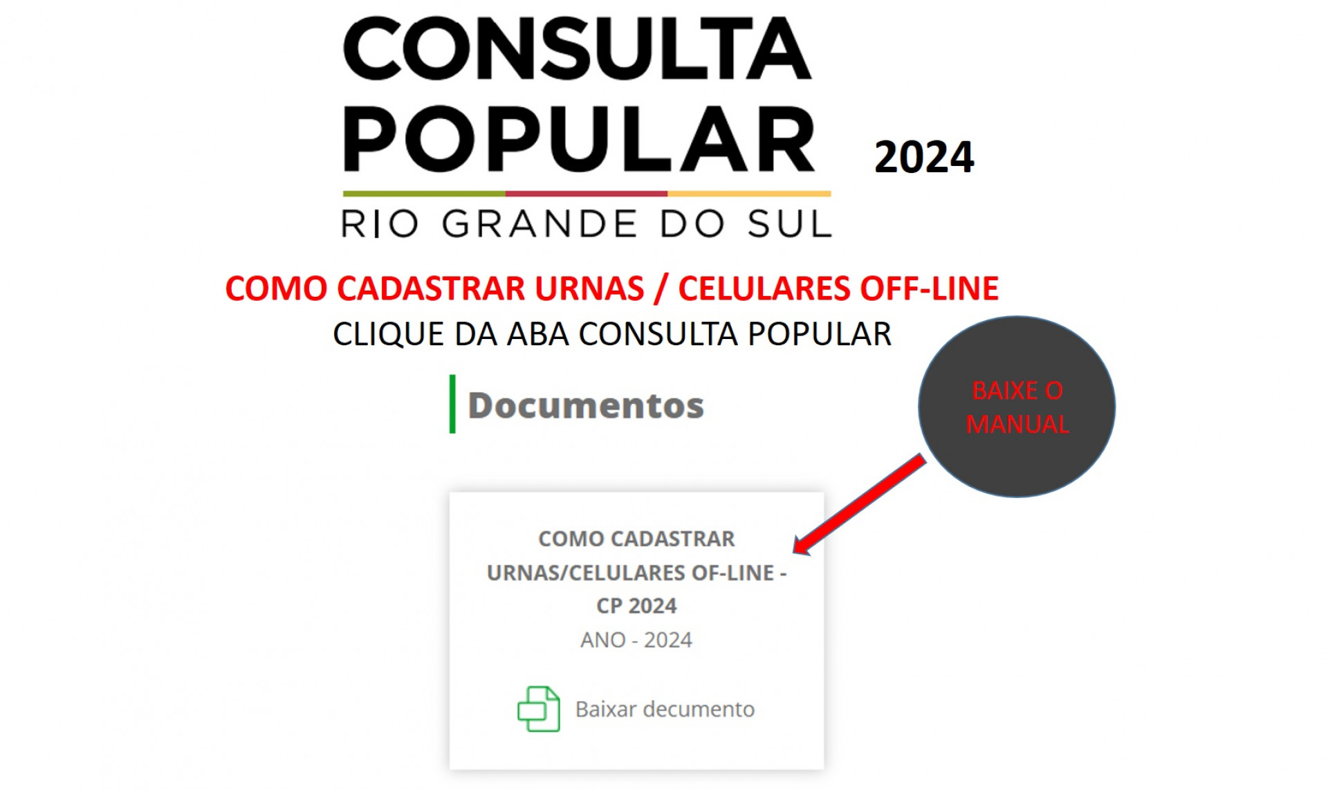 COMO CADASTRAR URNA OFF-LINE